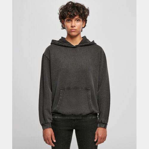 Women's acid washed oversized hoodie Thumbnail