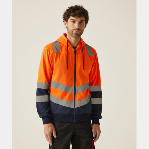 Pro hi-vis full zip hoodie Thumbnail
