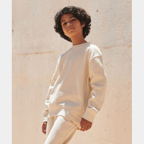 Kids sustainable fashion curved hem sweatshirt Thumbnail