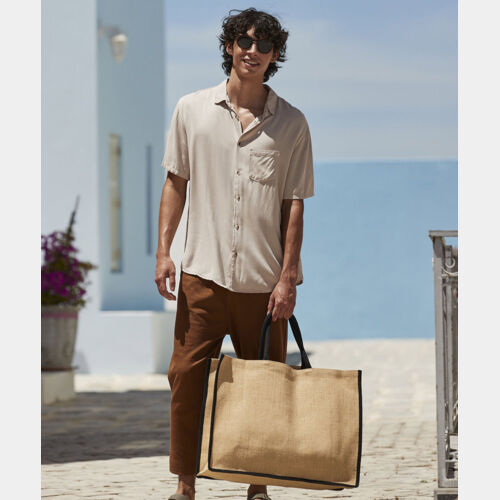 Natural starched jute market shopper Thumbnail