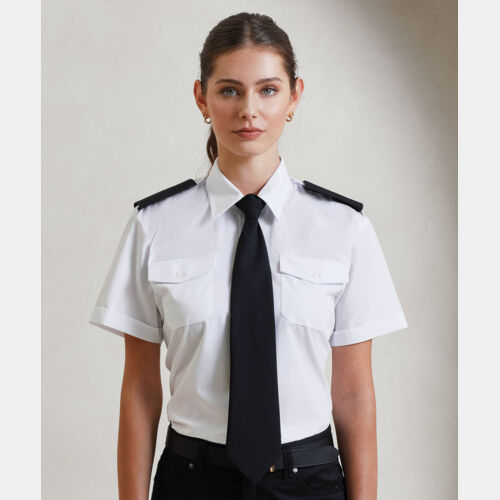 Women's short sleeve pilot blouse Thumbnail
