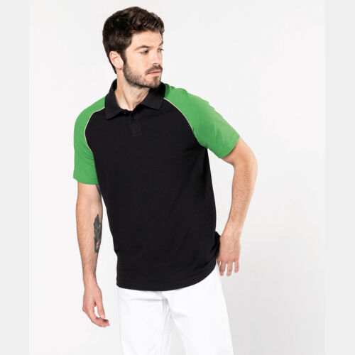 Polo baseball contrast polo shirt Thumbnail