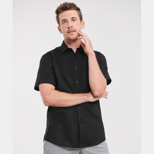 Short sleeve easycare tailored Oxford shirt Thumbnail