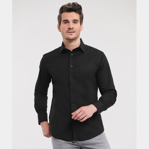 Long sleeve easycare fitted shirt Thumbnail