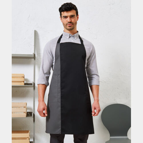 Contrast bib apron Thumbnail