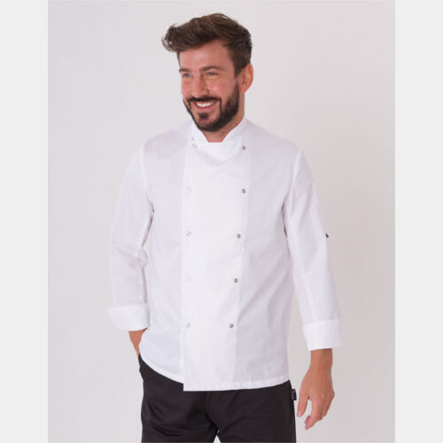 Long Sleeve Chef's Jacket (WH) Thumbnail