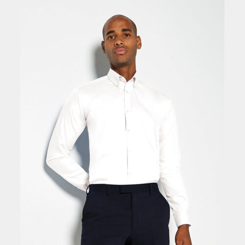 Slim fit non-iron Oxford twill shirt long-sleeved (slim fit) Thumbnail