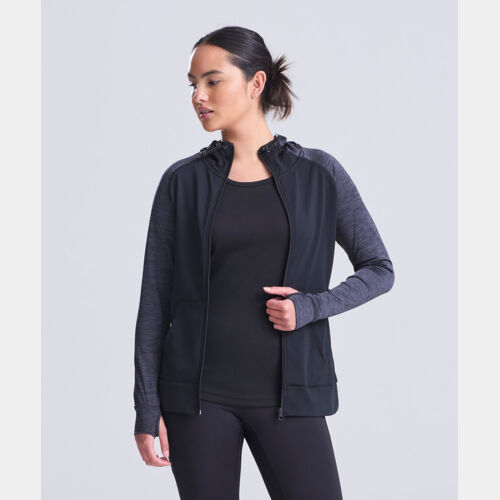 Women's cool contrast zoodie Thumbnail