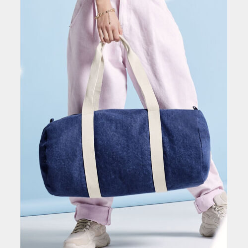 Denim barrel bag Thumbnail
