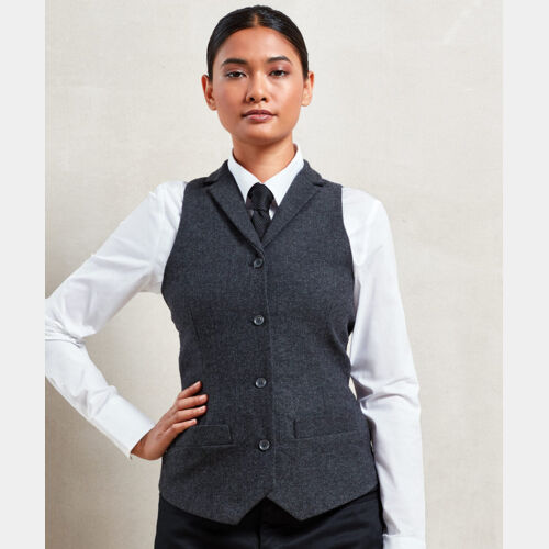 Women's herringbone waistcoat Thumbnail