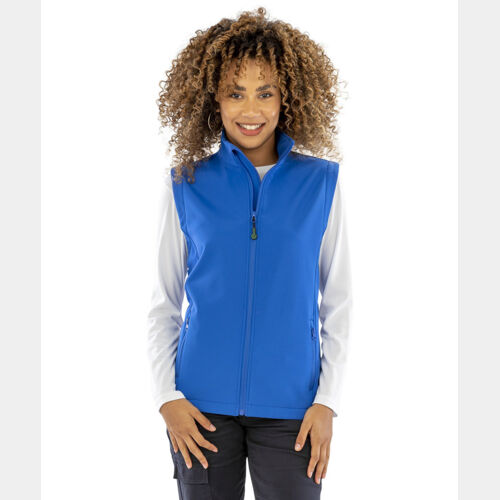 Women's recycled 2-layer printable softshell bodywarmer Thumbnail