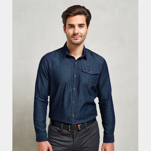 Jeans stitch denim shirt Thumbnail