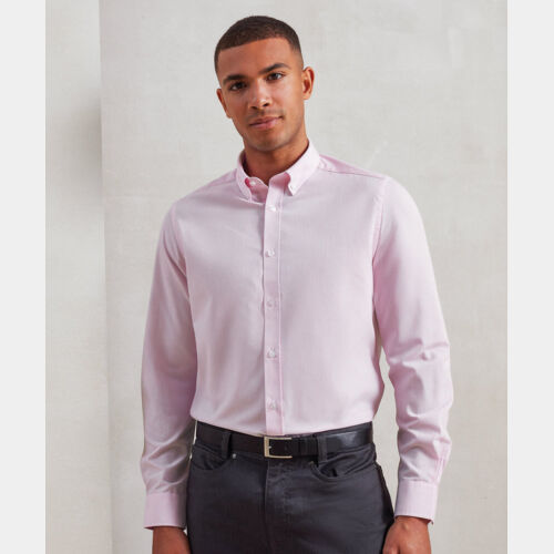 Cotton-rich Oxford stripes shirt Thumbnail