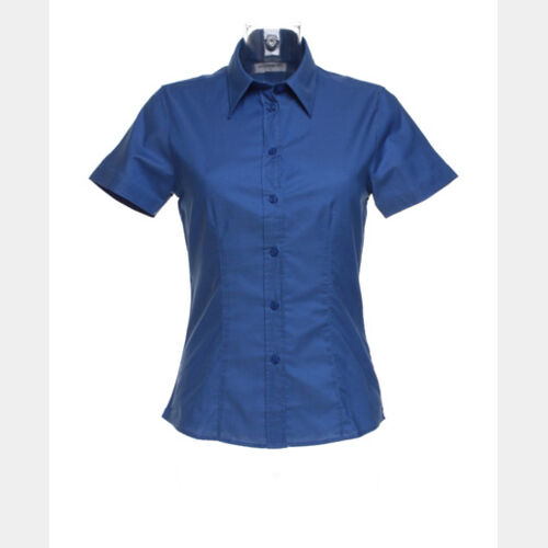 Women's workplace Oxford blouse short sleeved Thumbnail